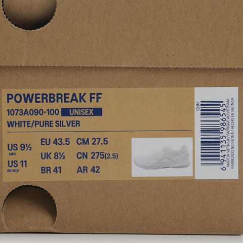 Asics亚瑟士2025中性POWERBREAK FFBADMINTON1073A090-100