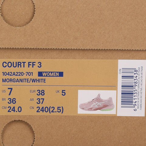 Asics亚瑟士2025女子COURT FF 3TENNIS1042A220-701