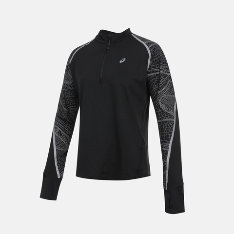 Asics亚瑟士2025女子女式跑步反光长袖上衣针织无领长T2012D287-001