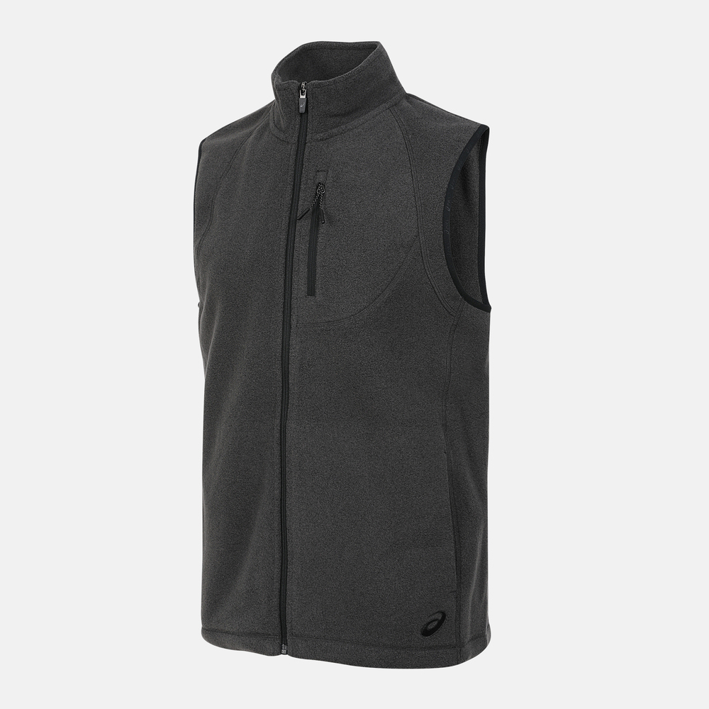 Asics亚瑟士2025男子男式抓绒背心棉背心2031F677-020