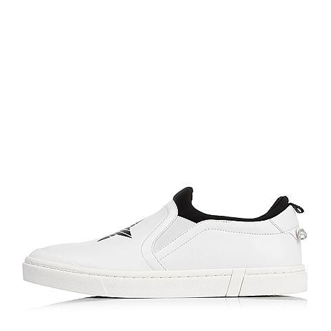 BASTO/百思图秋季白色软面牛皮男单鞋BCH12CM6