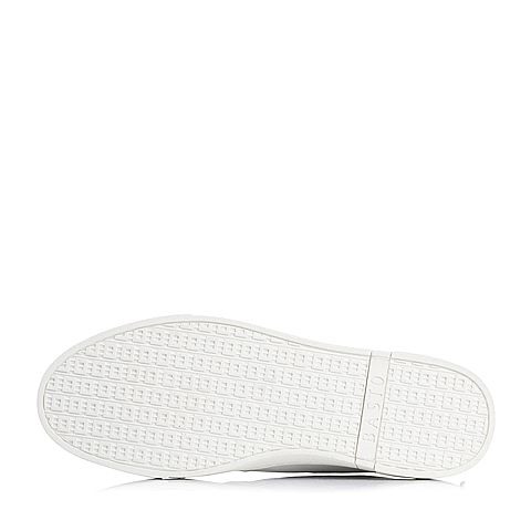 BASTO/百思图秋季白色软面牛皮男单鞋BCH12CM6