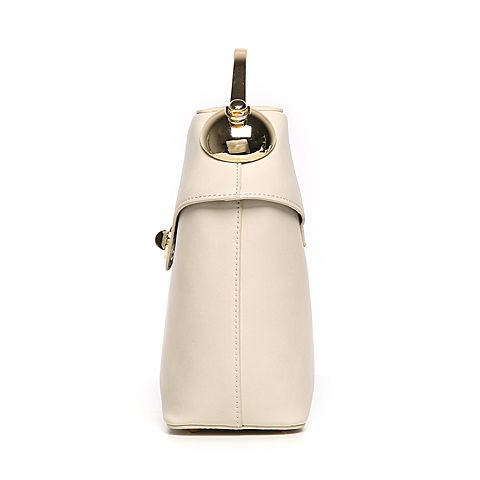 BASTO/百思图夏季白色人造革简约纯色时尚女链条包X1167BN7