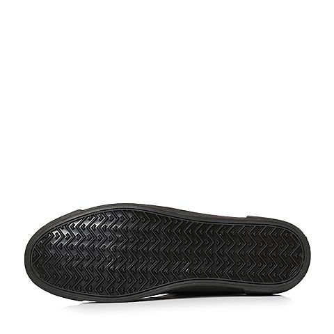 BASTO/百思图冬季专柜同款黑色软面牛皮革男休闲鞋BTL01DM7