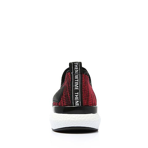 BASTO/百思图2018夏季专柜同款黑/红纺织物男休闲鞋BHQ98BM8