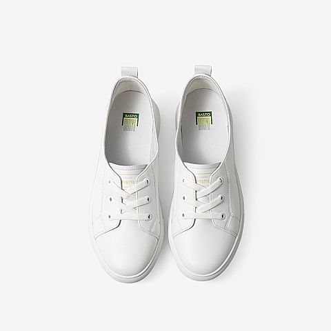 百思图2021春季新款青春活力小雏菊平底小白鞋女休闲单鞋YIP60AM1