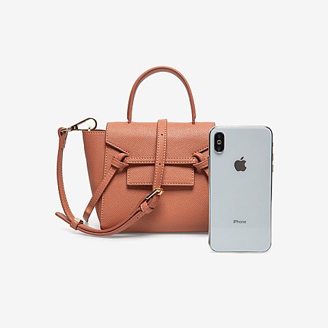 百思图2021春季新款商场同款时尚潮流手提斜挎迷你包女X2232AX1