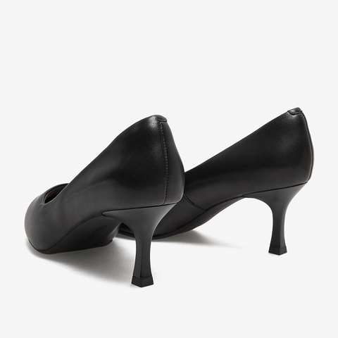 百思图2021春新款商场同款简约通勤尖头细高跟浅口女单鞋A2150AQ1