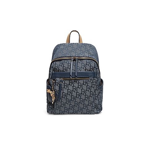 百思图2021春季新款商场同款ins潮大容量双肩书包背包女X2251AX1