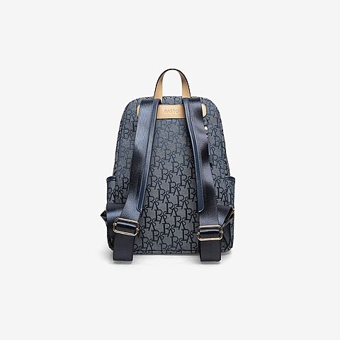 百思图2021春季新款商场同款ins潮大容量双肩书包背包女X2251AX1