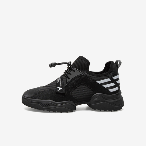 百思图2021春新款商场同款ins潮字母logo松紧带女休闲鞋A6053AM1