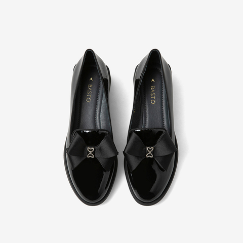 百思图2021春季新款商场同款时尚蝴蝶结浅口女单鞋A5096AA1