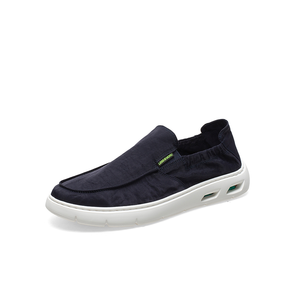 百思图2021夏季新款商场同款懒人一脚蹬休闲厚底男乐福鞋A2273BM1