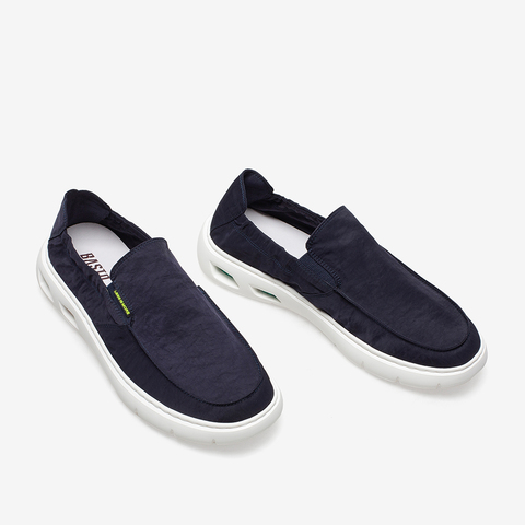 百思图2021夏季新款商场同款懒人一脚蹬休闲厚底男乐福鞋A2273BM1