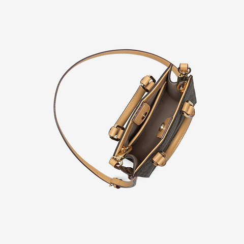 百思图2021春季新款时髦复古托特包手机包单肩斜挎包女X2279AX1