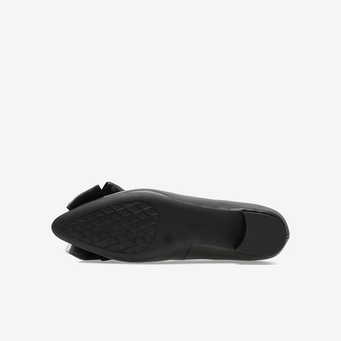 百思图2021春季新款商场同款时尚蝴蝶结方跟浅口女单鞋TCP20AQ1