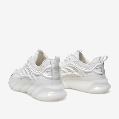 百思图2021春季新款商场同款帅气街头厚底老爹鞋女休闲鞋IA085AM1