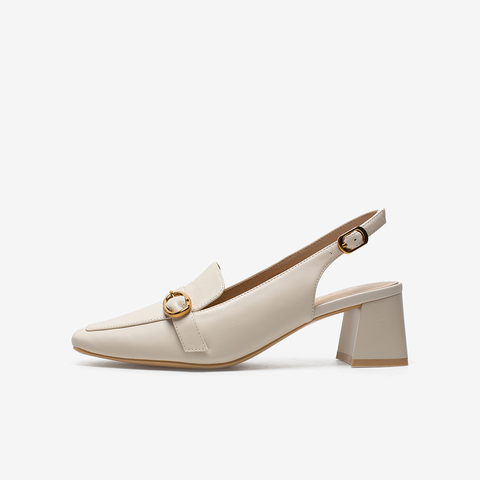 百思图2021夏季新款商场同款气质一字带粗跟后空女凉鞋RJF02BH1