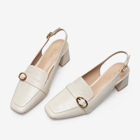 百思图2021夏季新款商场同款气质一字带粗跟后空女凉鞋RJF02BH1