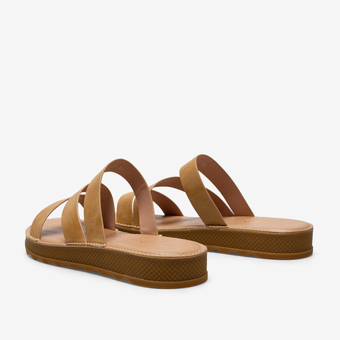 百思图2021夏季新款商场同款简约外穿厚底一字拖女拖鞋YB601BT1