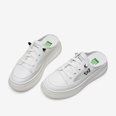 百思图2021夏季新款商场同款时尚厚底懒人鞋女凉拖鞋ZYE36BH1