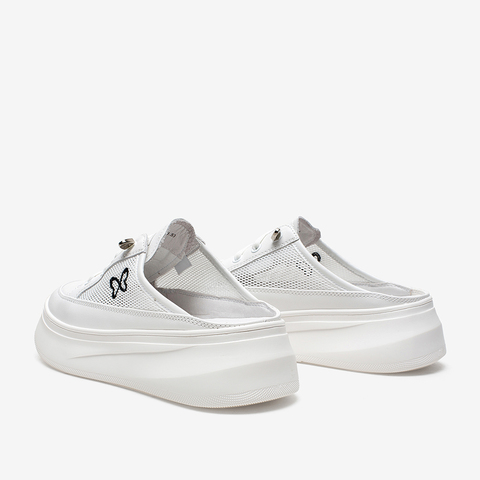 百思图2021夏季新款商场同款时尚厚底懒人鞋女凉拖鞋ZYE36BH1