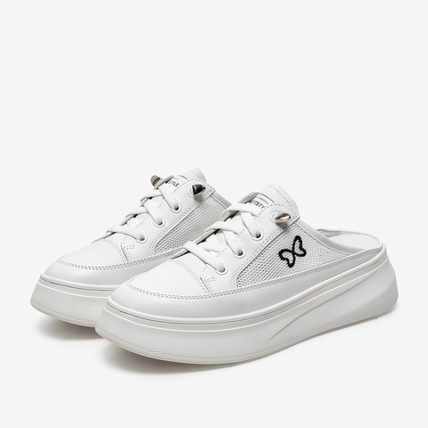 百思图2021夏季新款商场同款时尚厚底懒人鞋女凉拖鞋ZYE36BH1