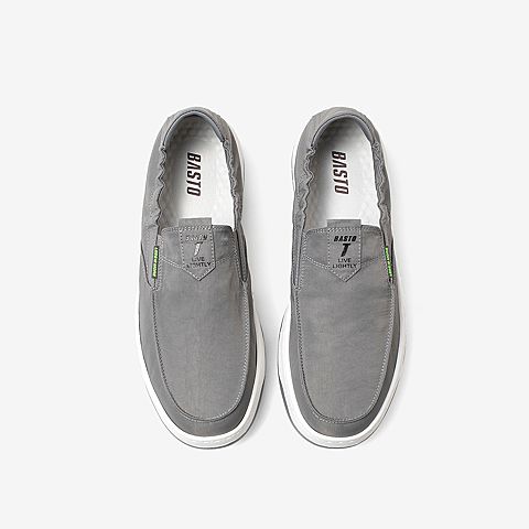 百思图2021夏季新款潮流时尚懒人一脚蹬厚底男乐福鞋1290DBM1