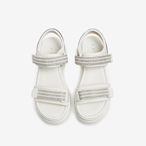 百思图2021夏季新款商场同款时尚潮酷厚底休闲女凉鞋ZHT17BL1