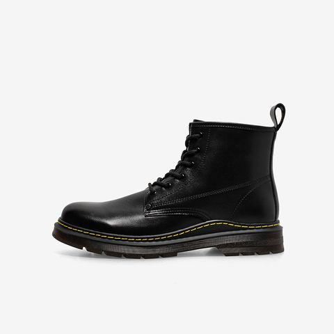 百思图2021冬季新款商场同款简约舒适英伦风男低靴M9120DD1