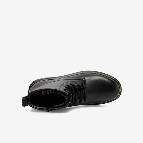 百思图2021冬季新款商场同款简约舒适英伦风男低靴M9120DD1