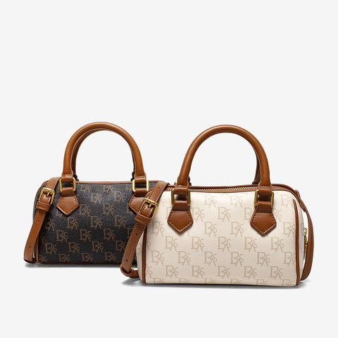 百思图2021冬季新款商场同款简约质感手提单肩斜挎包女X2402DX1