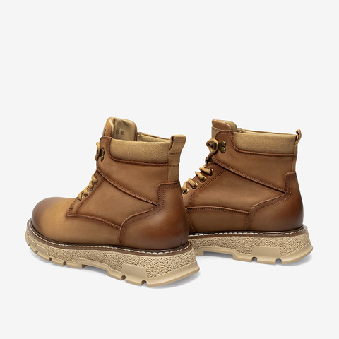 百思图2021冬季新款商场同款简约通勤舒适马丁靴男低靴10789DD1