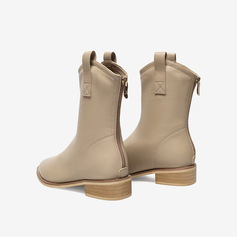 百思图2021冬季新款商场同款经典优雅气质时装靴女中靴MDA38DZ1