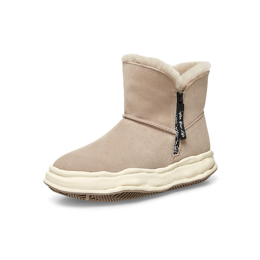 百思图2022冬季新款商场同款时尚潮流保暖舒适雪地靴女靴CD320DD2