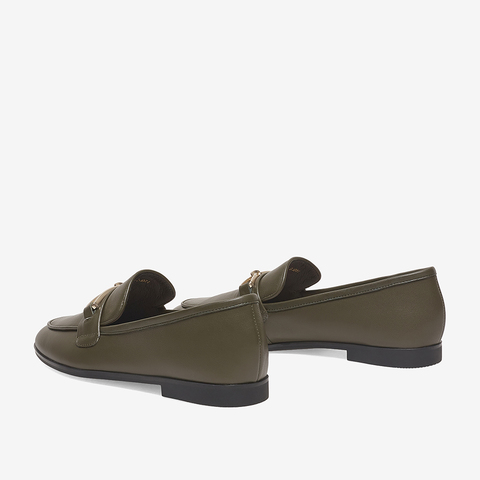 百思图2023春季新款商场同款时尚潮流通勤乐福鞋女单鞋TTM21AA3