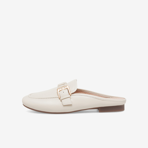 百思图2023夏季新款商场同款简约时髦穆勒鞋方跟女拖鞋WEF68BH3