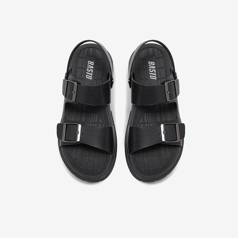 百思图2023夏季新款商场同款时尚休闲运动凉厚底男凉鞋23501BL3