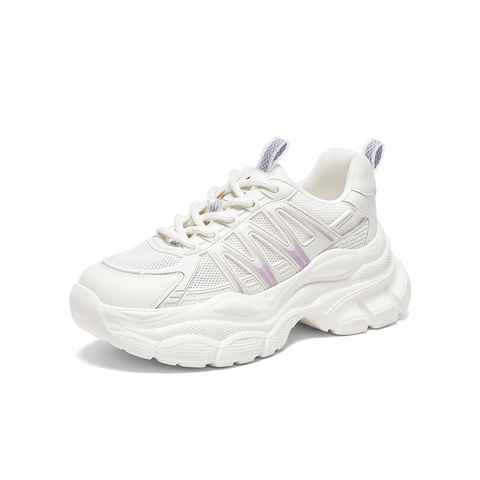 百思图2023夏季新款商场同款时尚运动老爹鞋厚底女休闲鞋BA678BM3