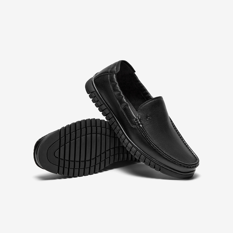 百思图2023秋季新款商场同款时髦商务乐福鞋厚底男休闲鞋23305CM3