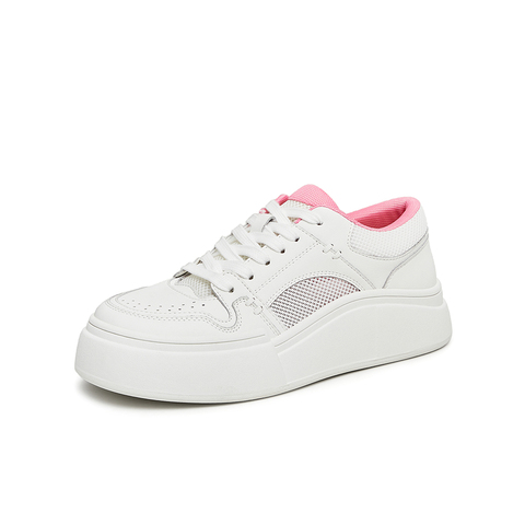 百思图2023秋季新款商场同款时尚运动板鞋厚底女休闲鞋IB712CM3