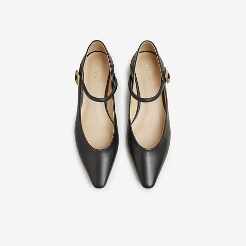 百思图2023秋季新款商场同款时髦法式玛丽珍粗跟女单鞋KC871CQ3