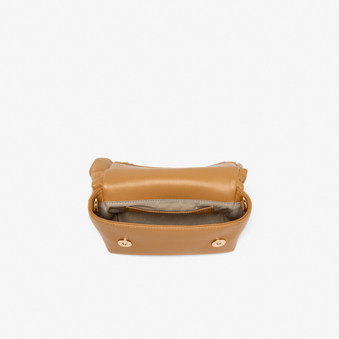 百思图2023秋新款商场同款时尚蝴蝶结手提包单肩斜挎包女X3004CX3