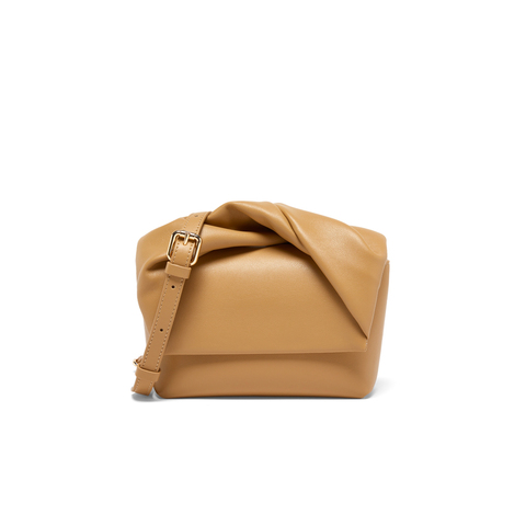 百思图2023秋新款商场同款时尚蝴蝶结手提包单肩斜挎包女X3004CX3