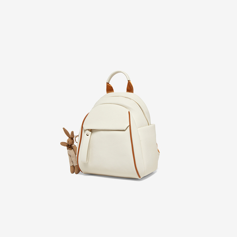 百思图2023秋季新款商场同款时髦休闲大容量双肩包女X3049CX3