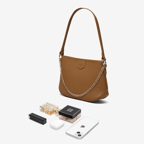 百思图2023冬季新款时髦休闲水桶包单肩斜挎包女X3262DX3