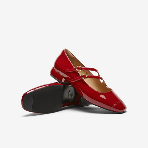 百思图2024春季新款时髦复古法式玛丽珍鞋粗跟圆头女单鞋WQG40AQ4