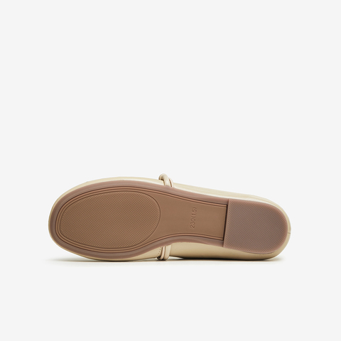 百思图2024春季新款简约复古法式玛丽珍鞋平跟女单鞋WNP75AQ4