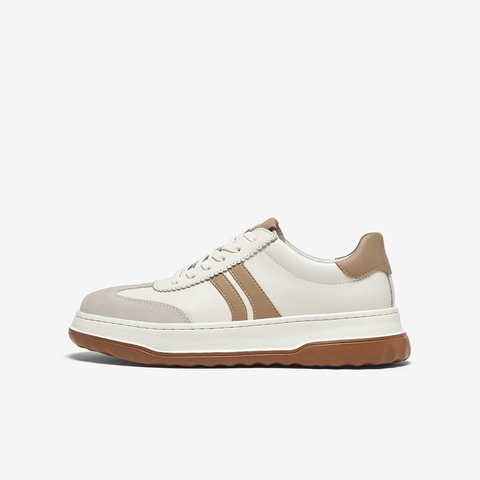 百思图2024春季新款商场同款时尚运动板鞋厚底男休闲鞋DJA82AM4