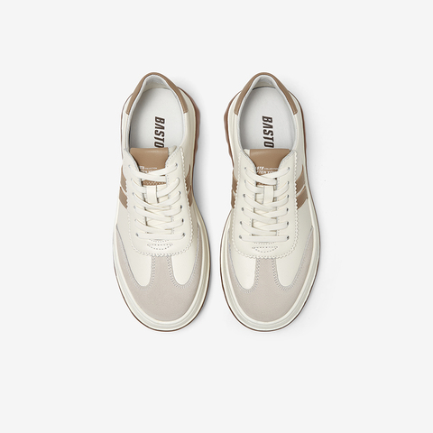 百思图2024春季新款商场同款时尚运动板鞋厚底男休闲鞋DJA82AM4